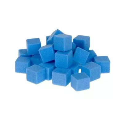Bio szűrőszivacs kockák 8 x 8 x 8 cm 100 db