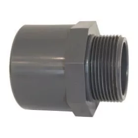 PVC nyomóidom egyenes 50mm x 2" külső menettel