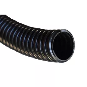  Spiráltömlő 32mm belső átmérő tóhoz, hajlékony, nem nyomásálló, fekete 30m/tek egész tekercs - ár/m