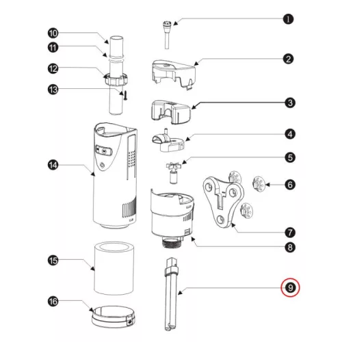 SunSun Creator CUH-11L/G23-as 11W-os UVC pótizzó