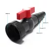 SunSun lépcsőzetes tömlőcsatlakozó 25mm/31mm/38mm Piros Golyóscsapos fogantyúval és 58mm csavargyűrűvel
