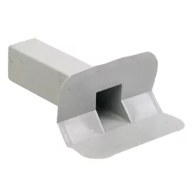 Sarokösszefolyó szögletes - PVC  100 x 65 90°