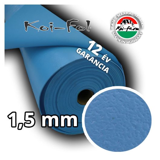 Koi-Fol Lágy PVC Tófólia Kék 1,5 mm ár/m2