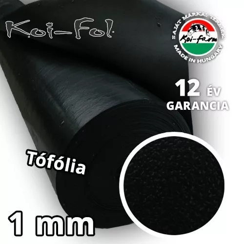Koi-Fol Lágy PVC Tófólia 1 mm + GEOTEXTILIA ár /m2 méretre