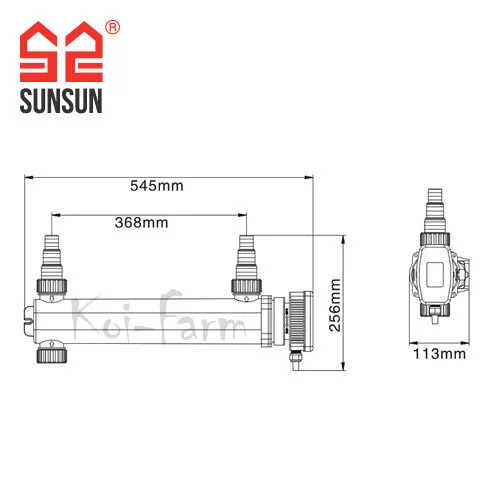 SunSun CUV-324 UV-C előszűrő 24 W