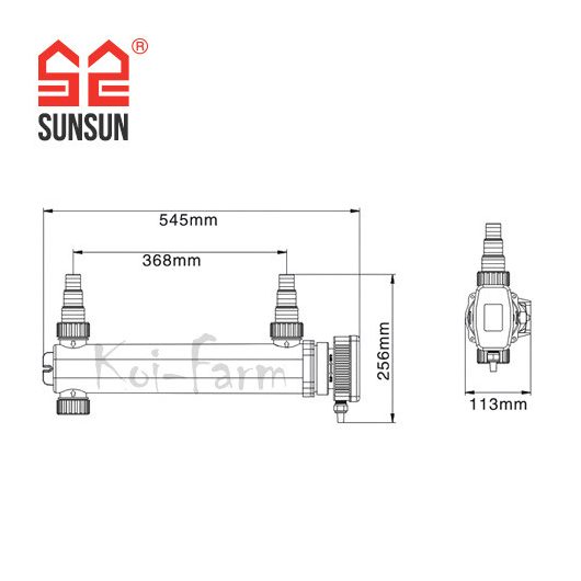 SunSun CUV-324 UV-C előszűrő 24 W