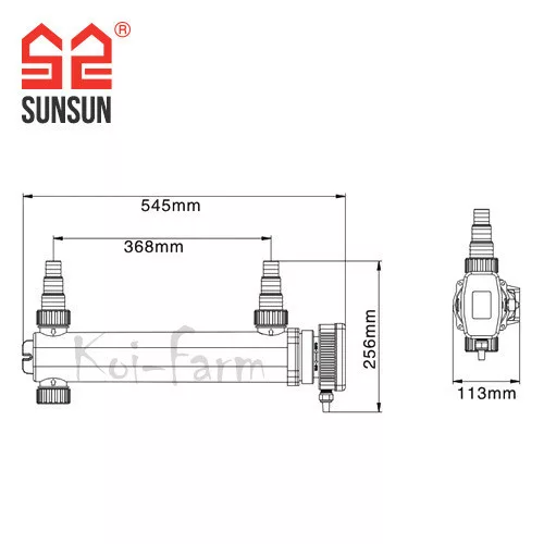 SunSun CUV-336 UV-C előszűrő 36 W