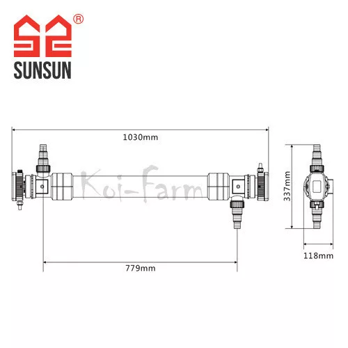 SunSun CUV-672 UV-C előszűrő 72 W