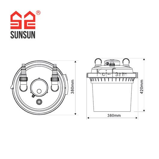SunSun CPF-280 nyomásszűrő
